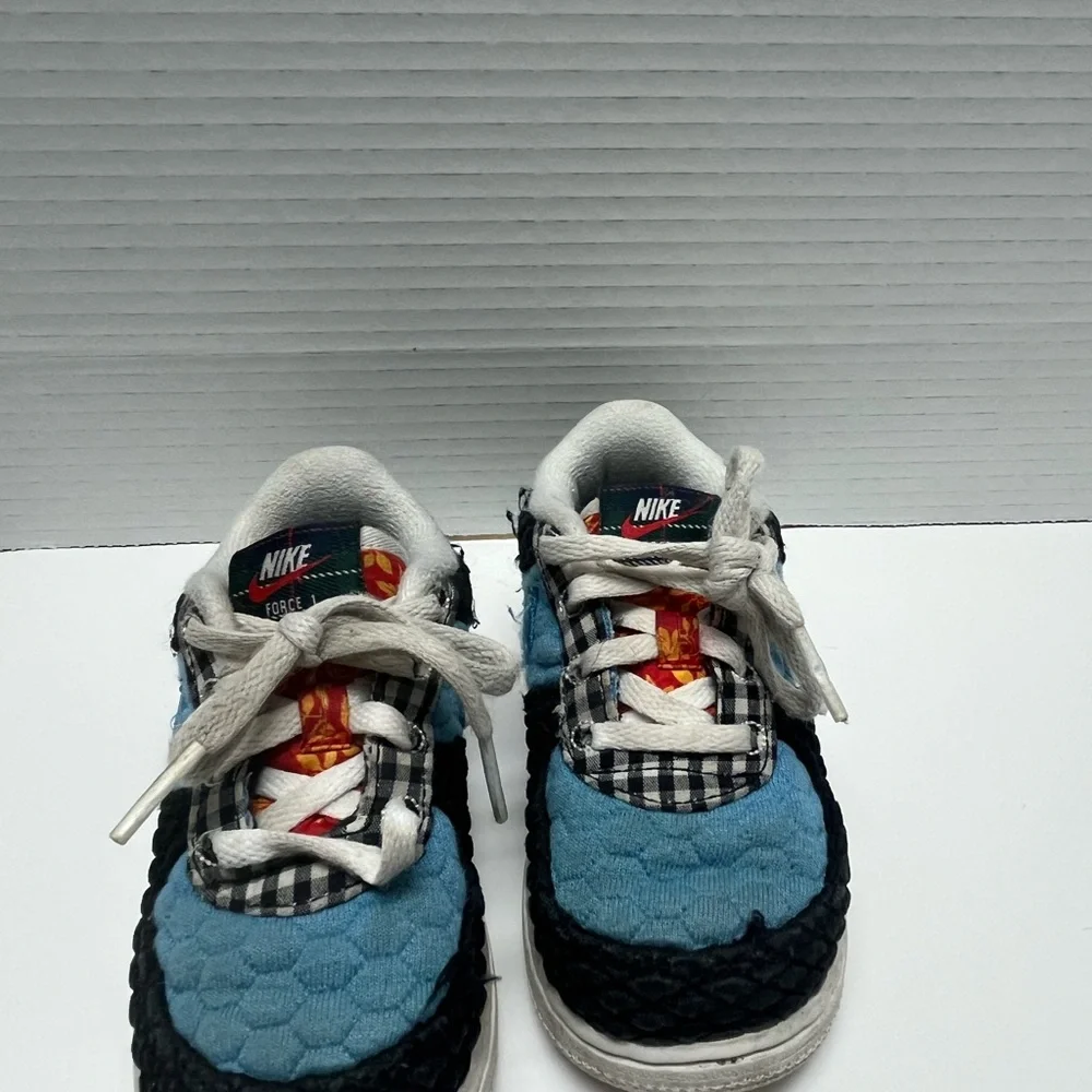 Nike Force 1 LV8 CD4 Toddler Sneakers – Size‎ 8C – Black/White/University Blue